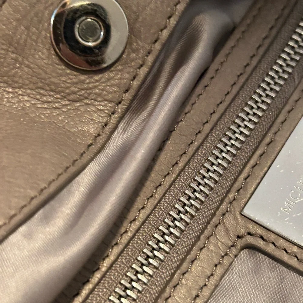 Michael Kors Tan Pebbled Leather Hobo Shoulder Bag